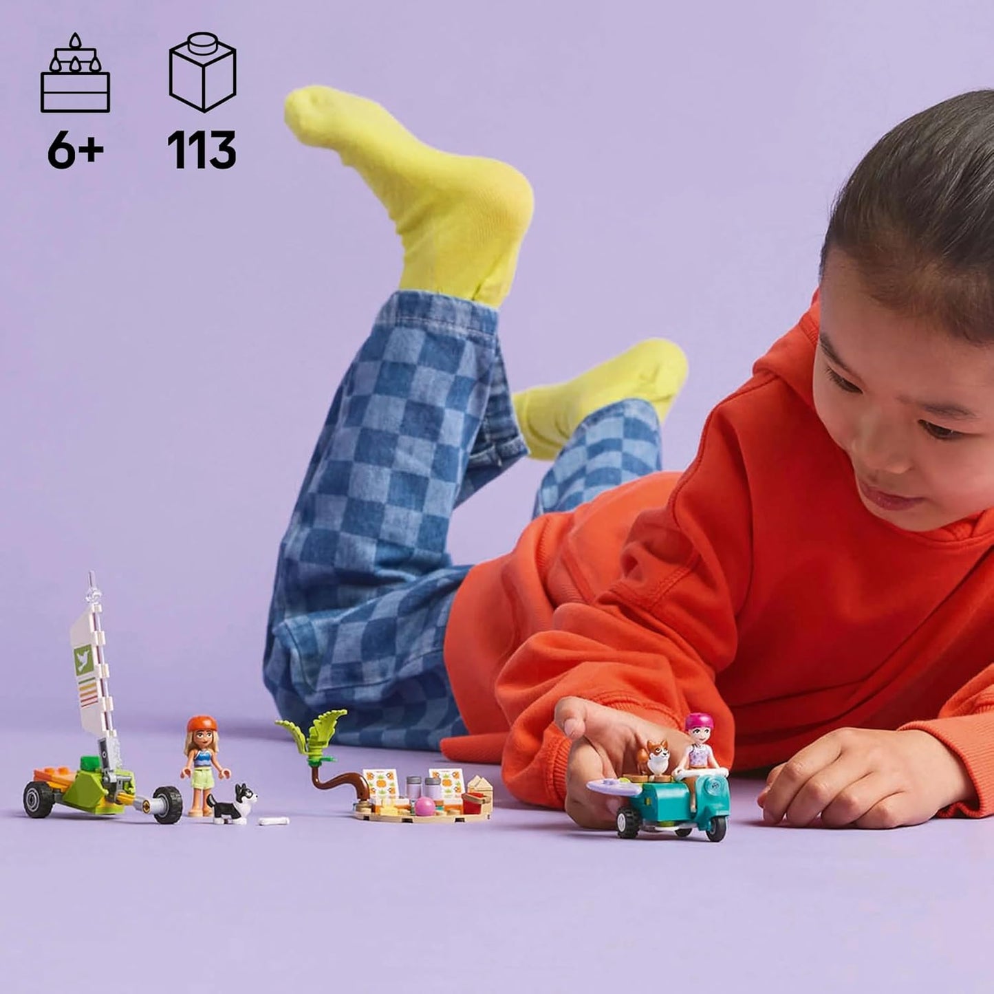 LEGO Friends Surfing Dogs and Scooter Adventure Building Toy 42641 Building Blocks Toys for 6+ Gift for Boys and Girls