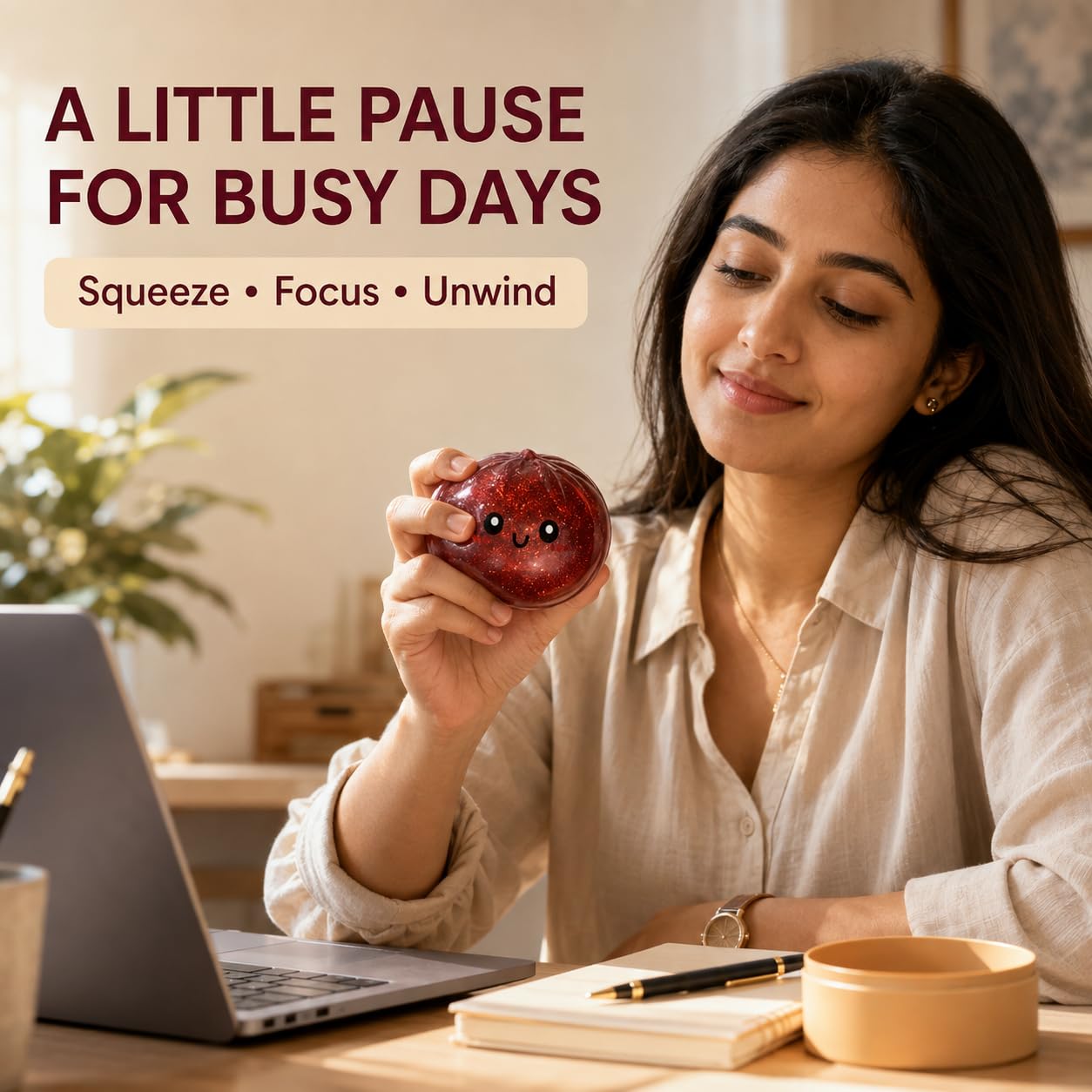 Squishy Ball |Squishy Mystery Box | Cute Big Stress Ball | Fidget Sensory Toy for Adults Anxiety Relief | (PC of 1 Multi - Colour)