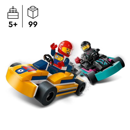 LEGO City Go-Karts and Race Drivers Toy Playset for Ages 5 Plus 60400