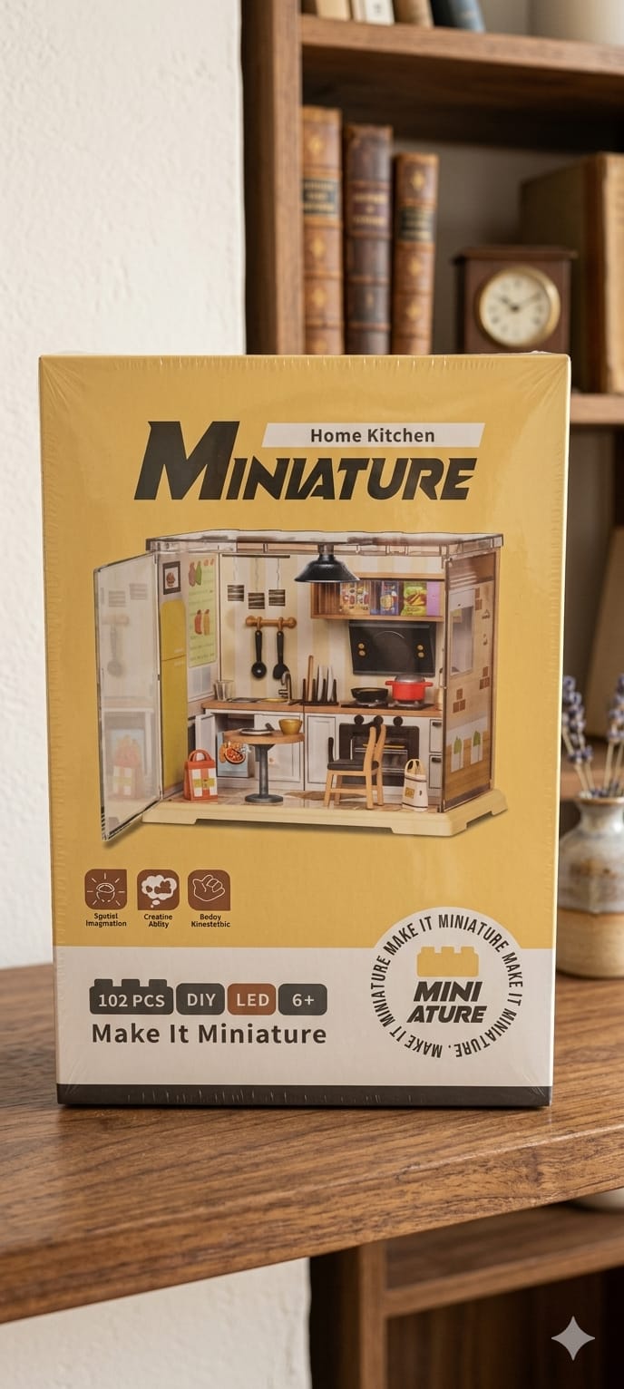 MINIATURE HOUSE - DIY Kit Perfect gift for your Kids.