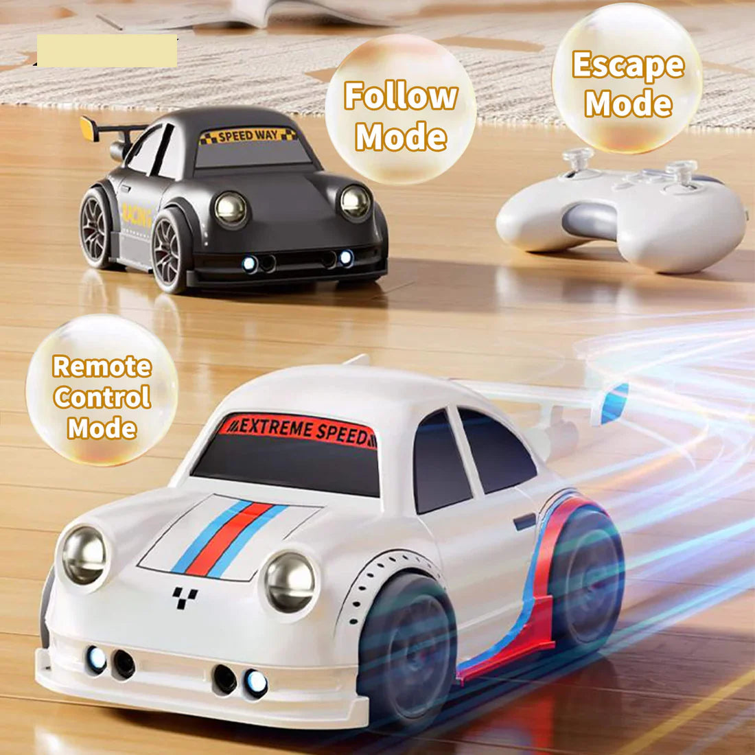 Magic car 2.4GHz Electric Remote & Induction Controlled Mini Drift Car - Smart Escape Mini Drift Car