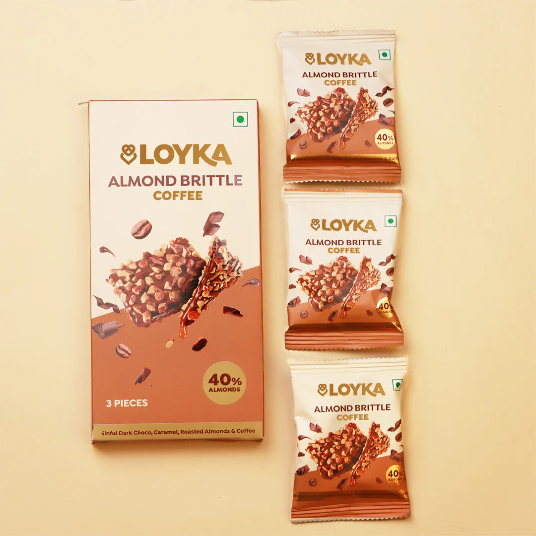 Loyka Almond Brittle Coffee 3 Pcs Box