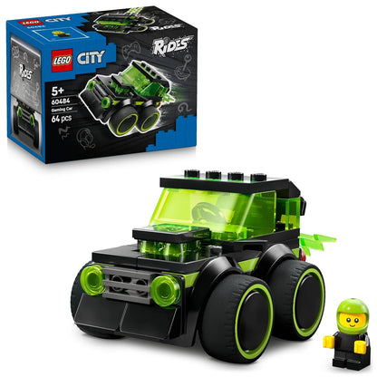 LEGO City Rides – Gaming Race Car - Model Car Kit - Race Toy with Driver Minifigure - 60484