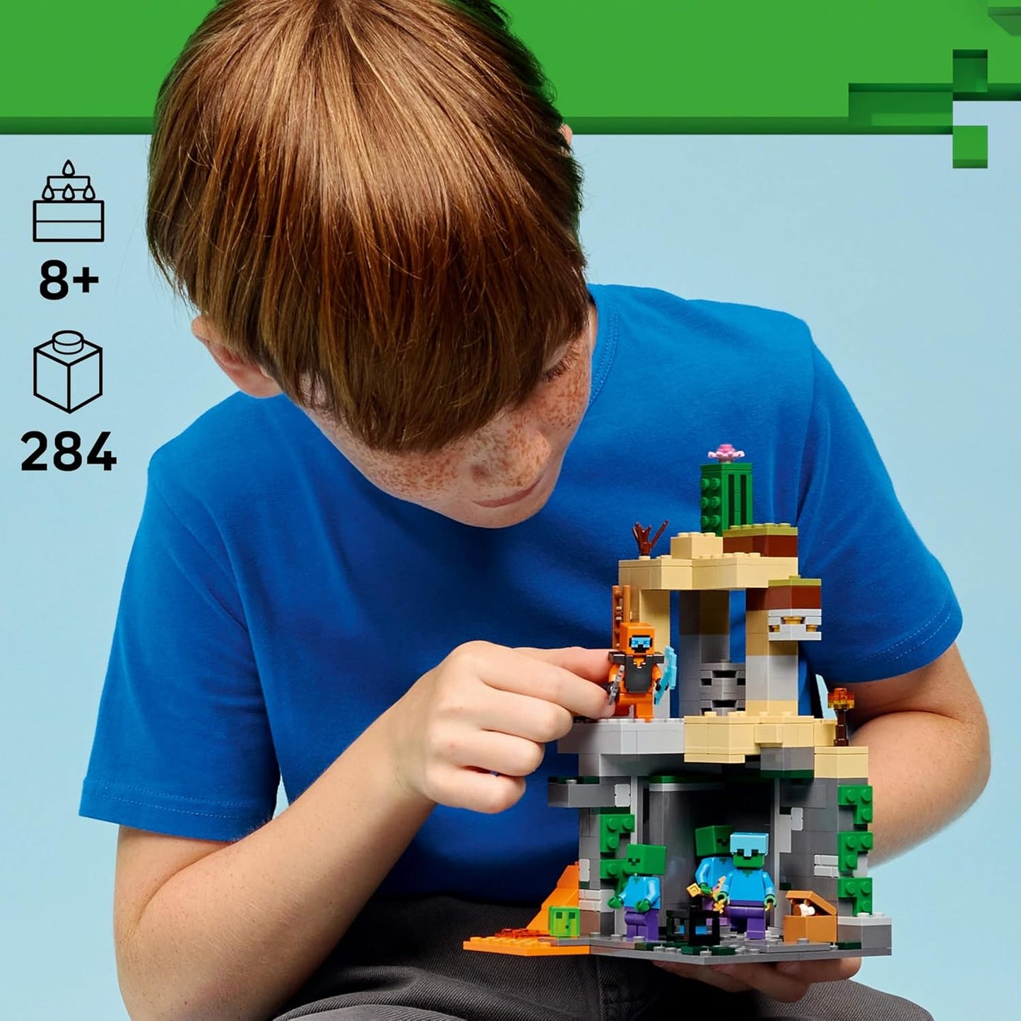 LEGO Minecraft Zombie Dungeon - Pretend Play Building Toy - Kids' Gaming Playset Ages 8+ - 21587
