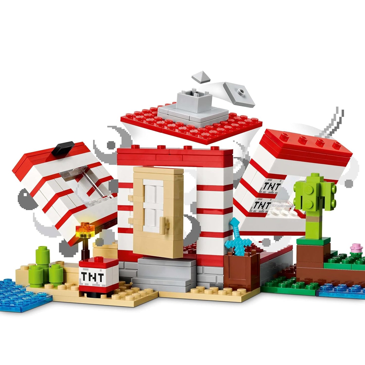 LEGO Minecraft The TNT Jungle House, Video Game Collectible Toy 21275 Building Blocks Toys for 8+ Gift for Boys and Girls