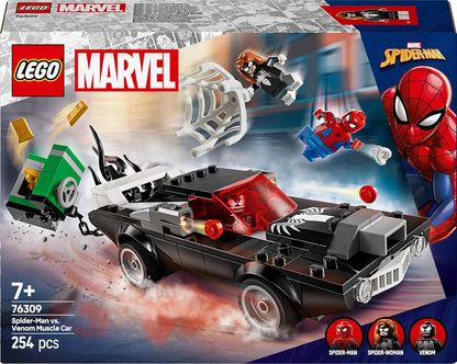 LEGO Marvel Spider-Man vs. Venom Muscle Car Buildable Toy Vehicle Set 76309 Building Blocks Toys for 7+ Gift for Boys and Girls
