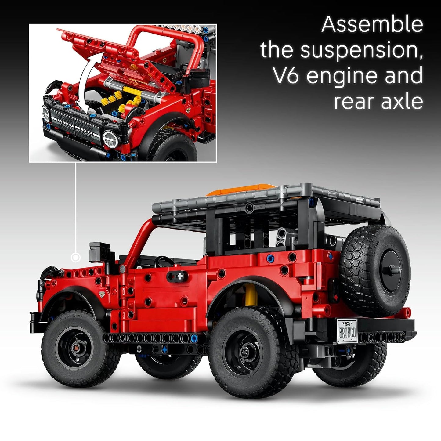 LEGO Technic Ford Bronco SUV Model Car Kit, STEM Building Set 42213 Toys for 9+ Gift for Boys and Girls