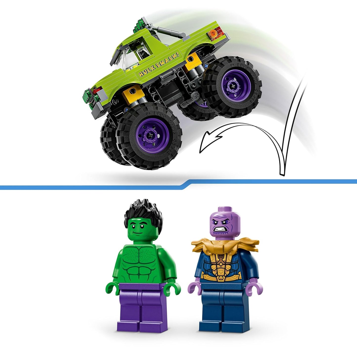 LEGO Marvel The Hulk Truck vs. Thanos Super Hero Building Toy Vehicle 76312 Blocks Toys for 7+ Gift for Boys and Girls Visit the LEGO Store