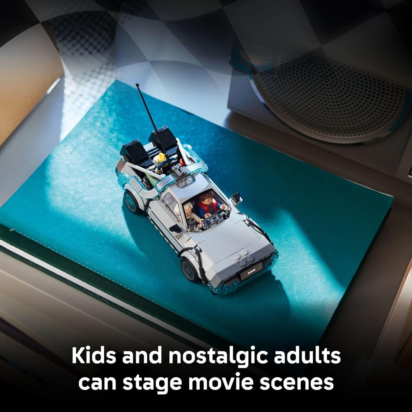 LEGO Speed Champions Time Machine from Back to The Future Building Toy for Kids - Pretend Play & Display Car Toy W/ 2 Build Modes for Boys & Girls, Ages 9+ - Gift for Father's Day - 77256