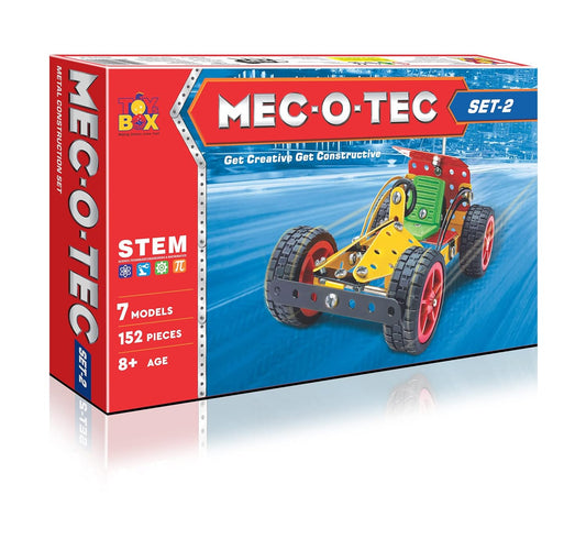 MEC - O - Tec Metal Construction Toy, Building Blocks, Educational Toys for 6+ yrs Boys and Girls, Multicolor