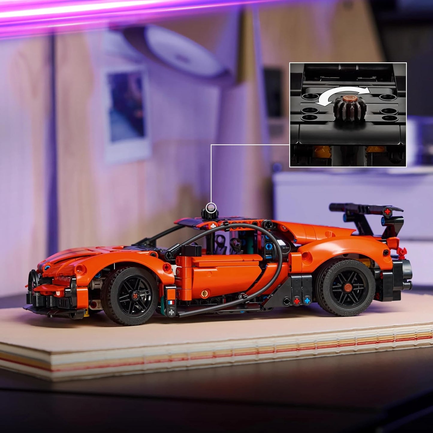 LEGO Technic Bugatti Chiron Pur Sport Hypercar - Race Car Toy - Vehicle Gift for Kids - 42222