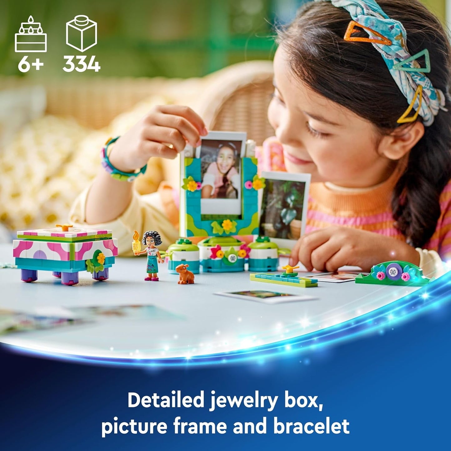 LEGO Disney Encanto Mirabel’s Photo Frame and Jewelry Box 43239 (334 Pieces)