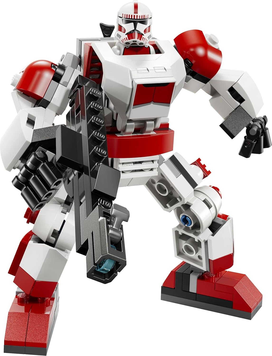 LEGO Star Wars Clone Shock Trooper Mech Toy Building Set - Posable Figure for Action Play - 75448