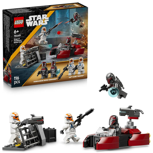 LEGO Star Wars Siege of Mandalore Battle Pack - Toy Building Set with 4 Minifigures - 75449