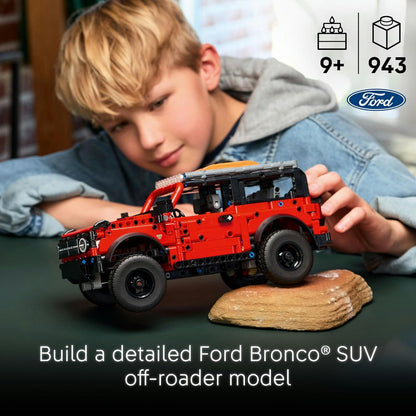LEGO Technic Ford Bronco SUV Model Car Kit, STEM Building Set 42213 Toys for 9+ Gift for Boys and Girls