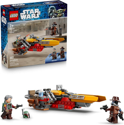 LEGO Star Wars Cobb Vanth’s Speeder Building Toy for Boys & Girls - Pretend Play Space Vehicle for Kids & Fans, Ages 7+ - Gift for Birthdays - W/Cobb Vanth & Cad Bane Minifigures - 75437