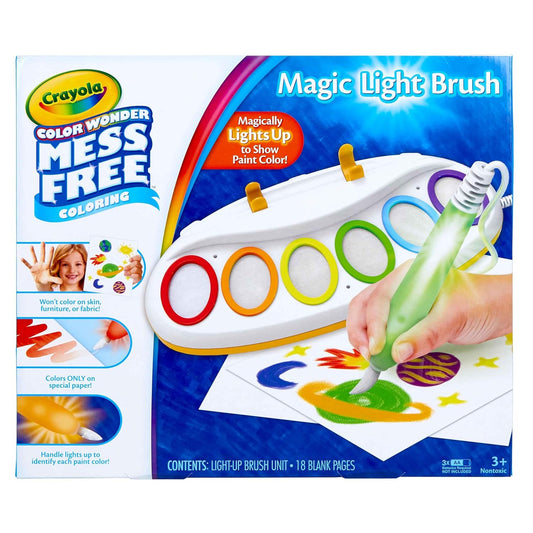 Color Wonder Magic Light Brush, Mess Free Painting Station for Kids, for Kids, Toddler Toys & Activities, Ages 3, 4, 5| Multicolor