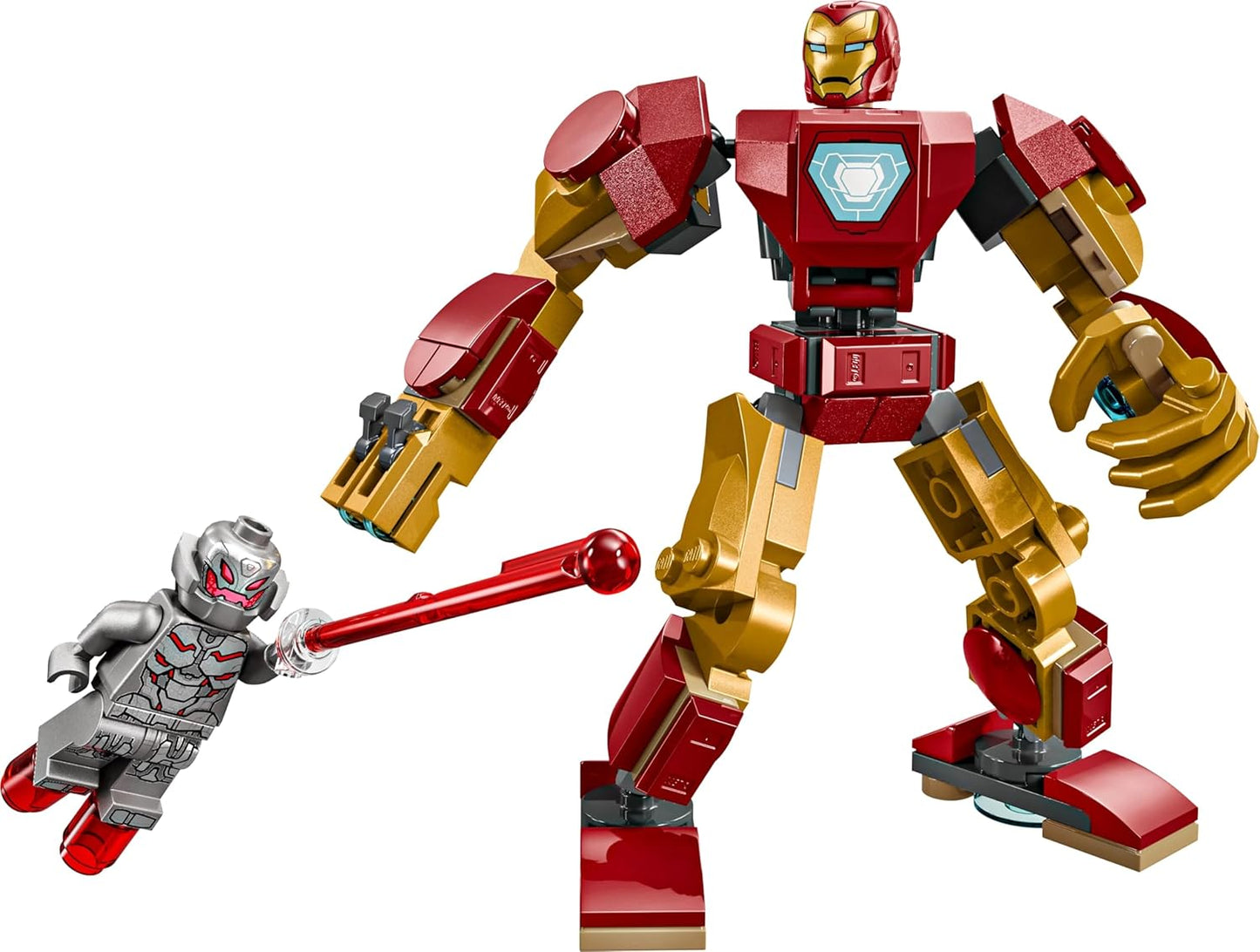 LEGO Marvel Iron Man Mech vs. Ultron Buildable Super Hero Figure Playset 76307 Building Blocks Toys for 6+ Gift for Boys and Girls