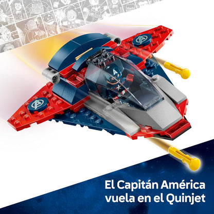 LEGO Marvel Captain America vs. Thanos with 2 Minifigures 76319 Building Blocks Toys for 4+ Gift for Boys and Girls