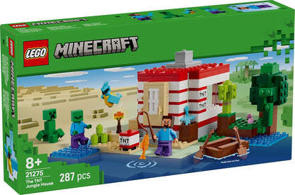 LEGO Minecraft The TNT Jungle House, Video Game Collectible Toy 21275 Building Blocks Toys for 8+ Gift for Boys and Girls