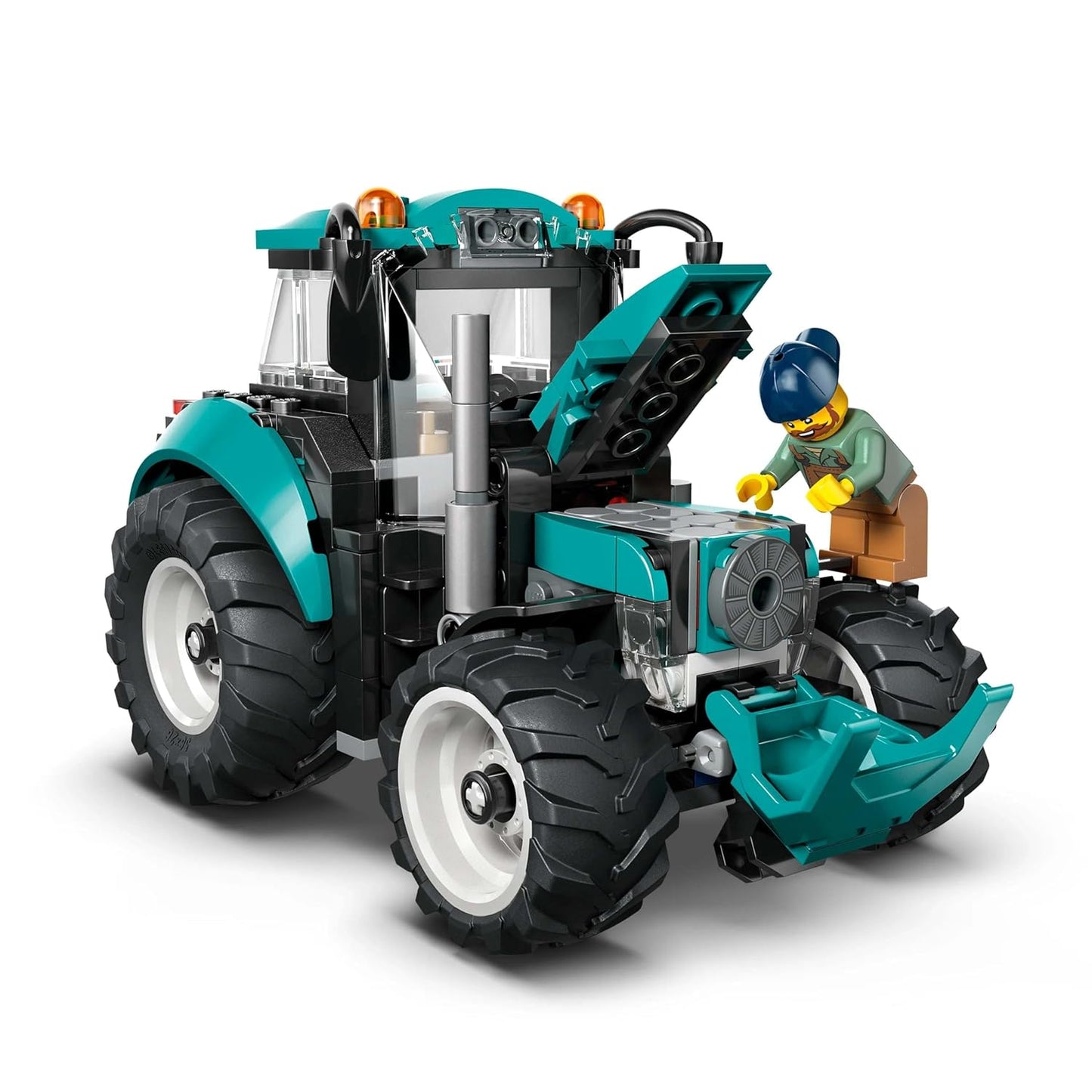 LEGO City Tractor - Farm Toy Building Set with Farmer Minifigure - Gift for Ages 6 and Up - 60498