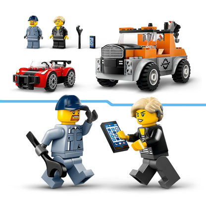 LEGO City Tow Truck and Sports Car Repair Toy Playset 60435 Building Blocks Toys for 4+ Gift for Boys and Girls