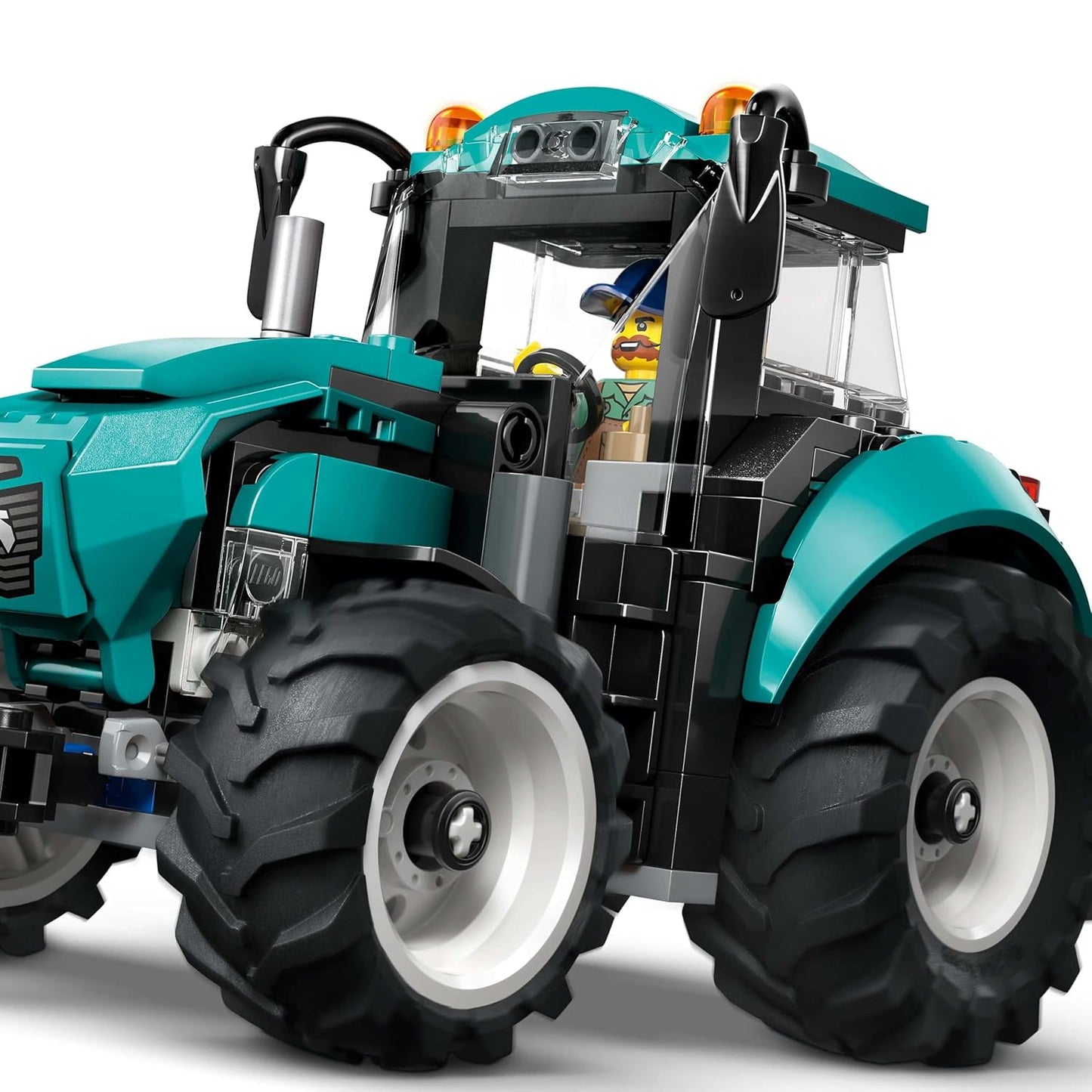 LEGO City Tractor - Farm Toy Building Set with Farmer Minifigure - Gift for Ages 6 and Up - 60498