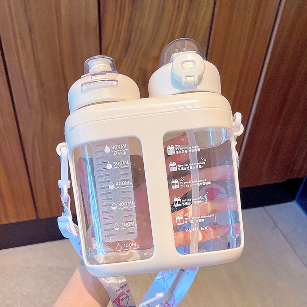 Dual Compartment Water Bottle