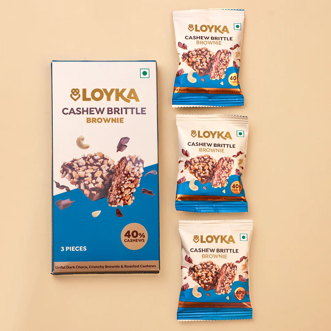 Loyka Cashew Brittle Brownie 3 Pcs Box