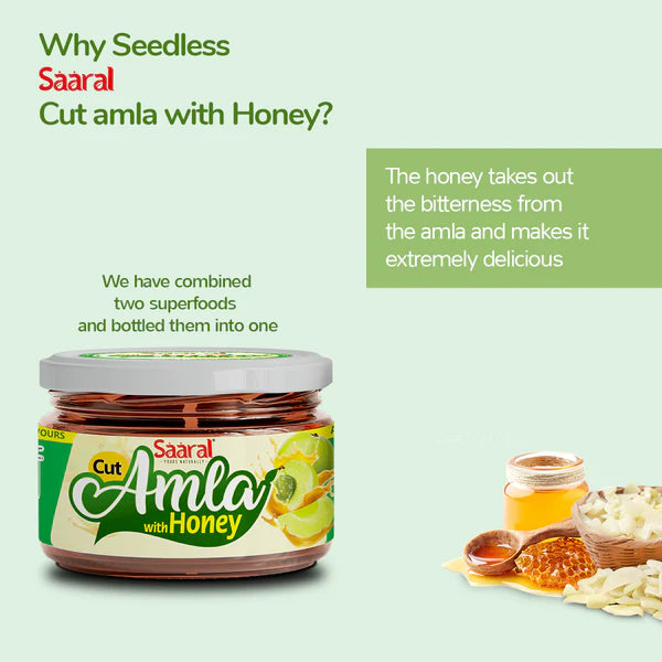 Saaral Seedless Cut Amla with Pure Honey Murabba (250gms)