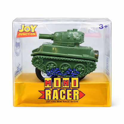 Mini Racer Assorted Vehicles Set (Pack of 4) | Mini Construction & Military Toy Cars  | Made in India