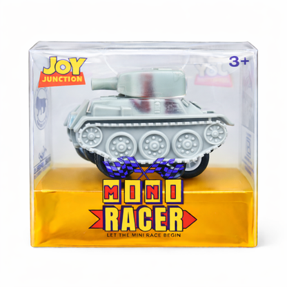 Mini Racer Assorted Vehicles Set (Pack of 4) | Mini Construction & Military Toy Cars  | Made in India