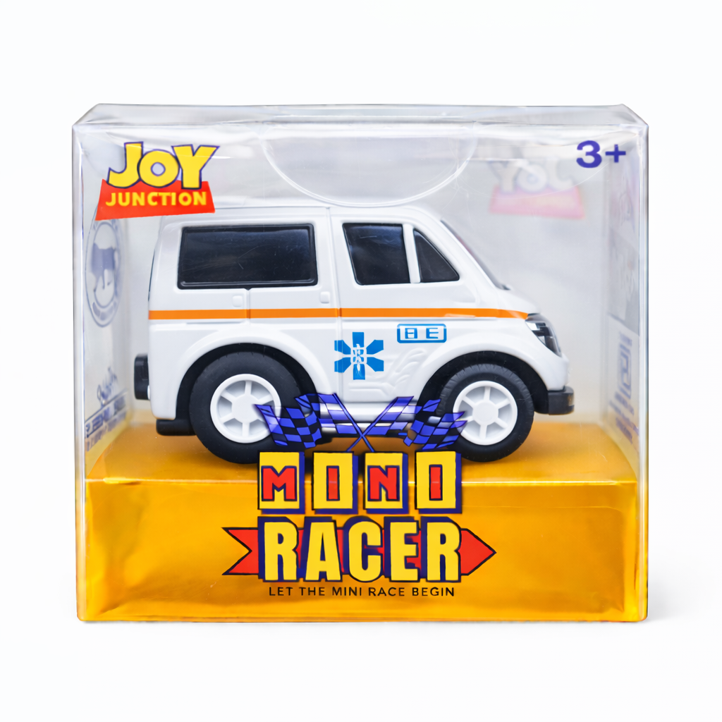 Joy Junction Mini Racer Assorted Vehicles Set (Pack of 8) | Mini Construction & Military Toy Cars for Kids (3+) | Made in India