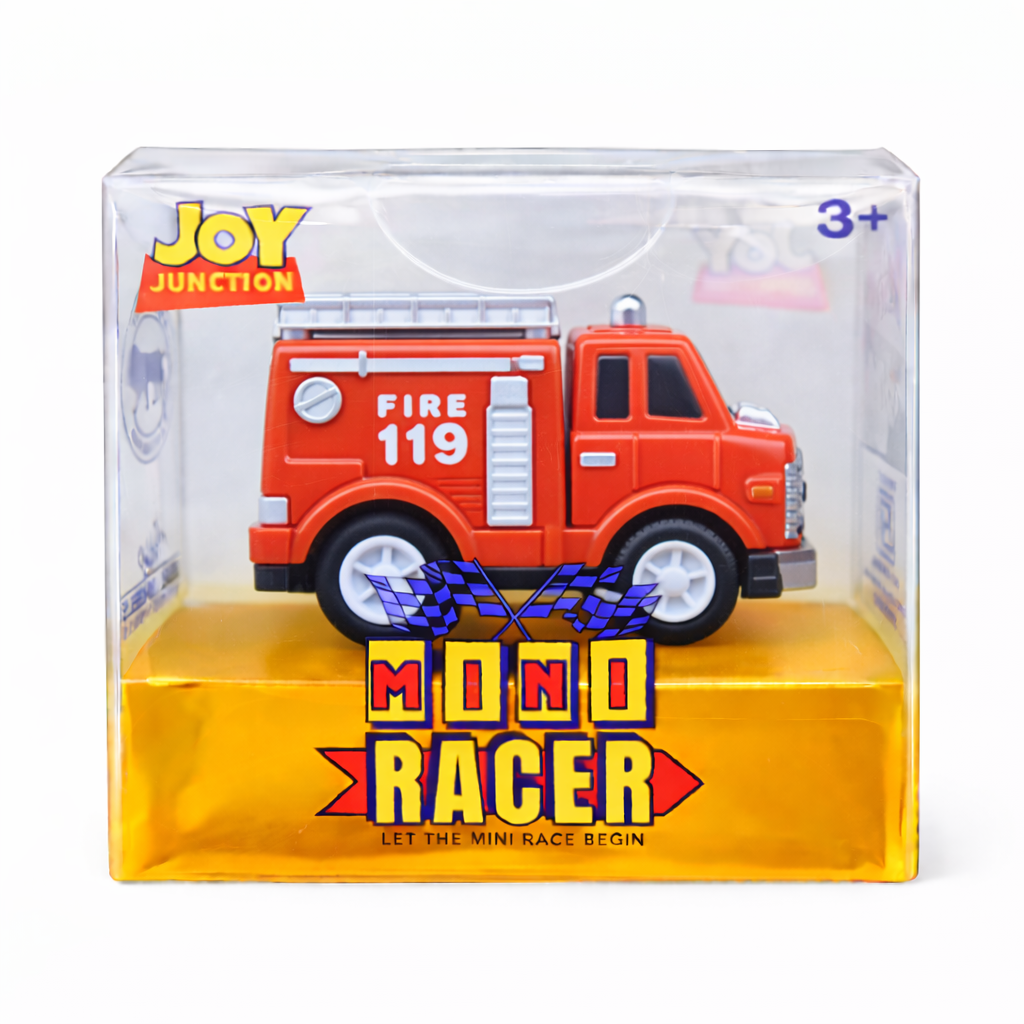 Joy Junction Mini Racer Assorted Vehicles Set (Pack of 8) | Mini Construction & Military Toy Cars for Kids (3+) | Made in India