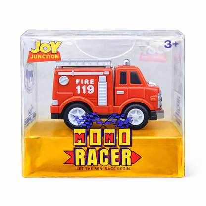 Mini Racer Assorted Vehicles Set (Pack of 4) | Mini Construction & Military Toy Cars  | Made in India