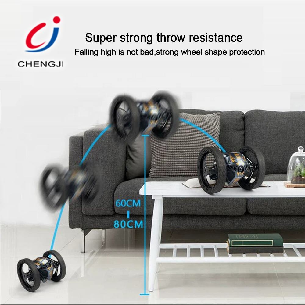 Jumping RC Bounce Car – 360° Stunts, Auto-Jump Shockproof Wheels (3rd Gen) Bujji