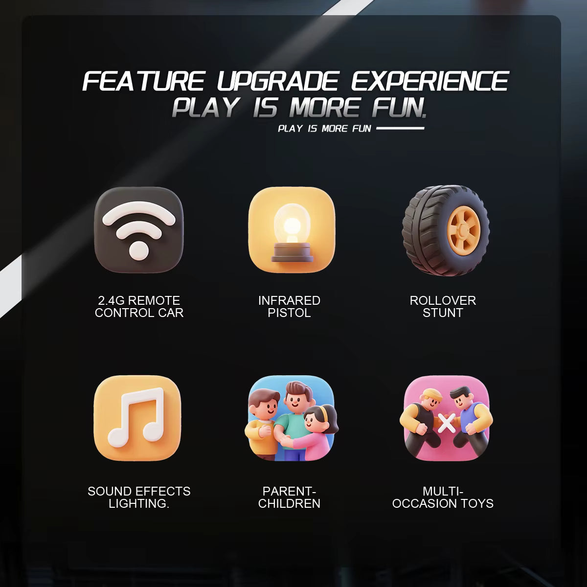 Laser 3-in-1 Infrared Gun RC Car | Gesture + Gun Control Racing Car for Kids