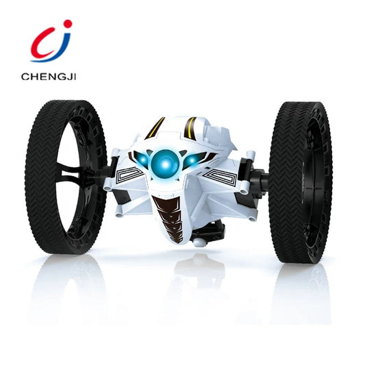 Jumping RC Bounce Car – 360° Stunts, Auto-Jump Shockproof Wheels (3rd Gen) Bujji