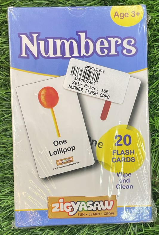 Zigyasaaw Numbers Flash Cards