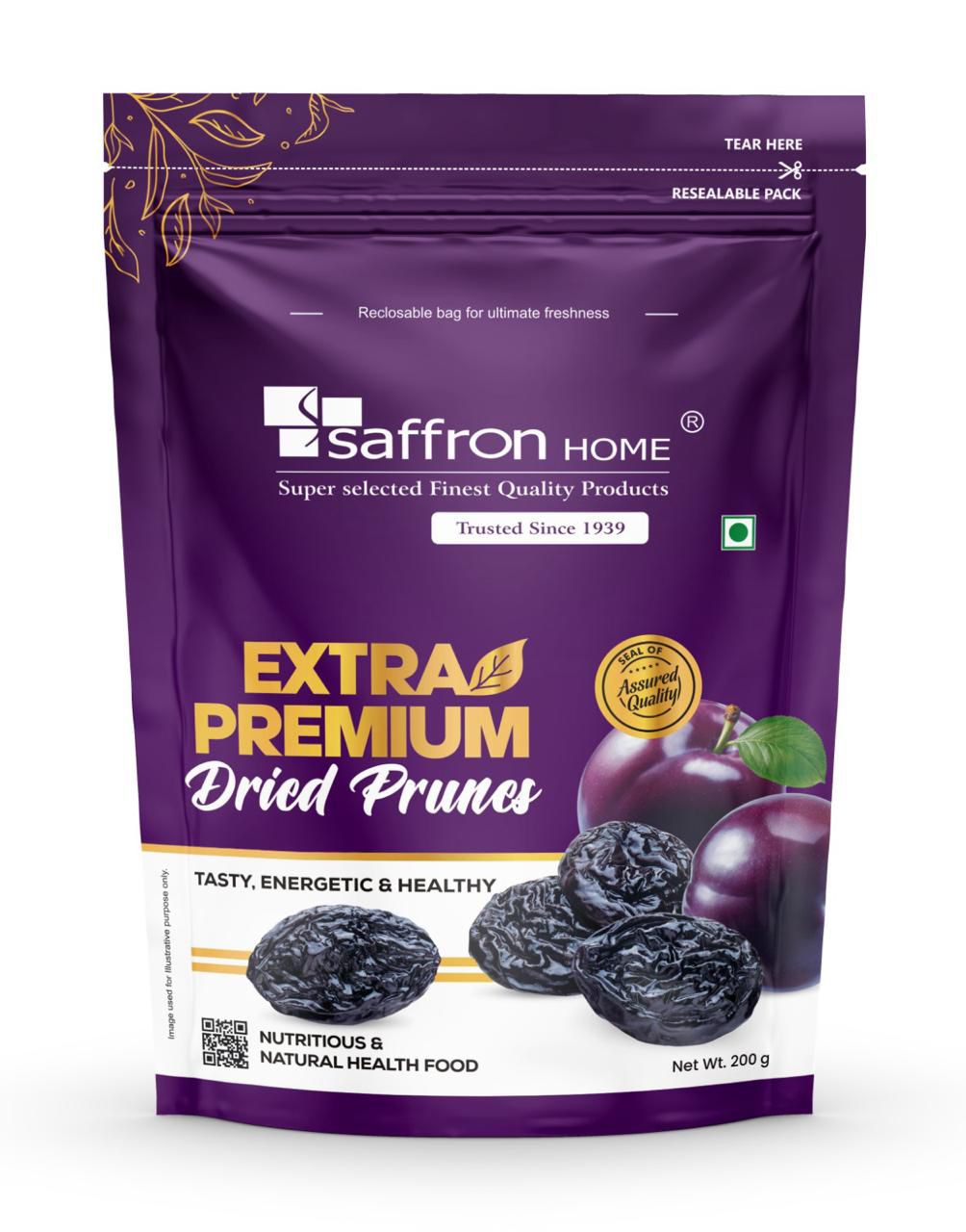 Saffron Home Extra Premium Dried Prunes