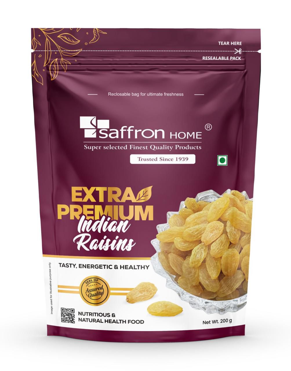 Saffron Home Extra Premium Indian Raisins