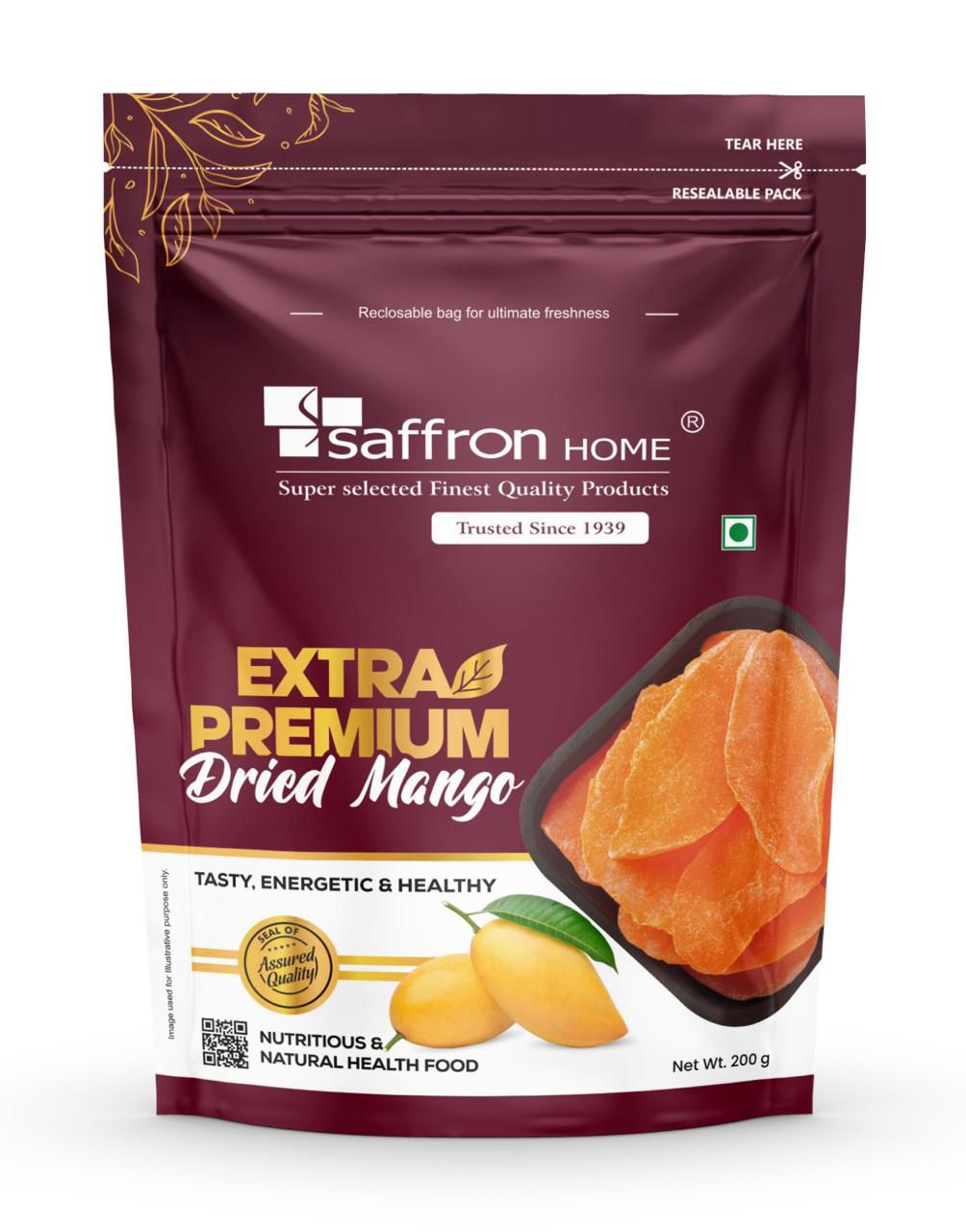 Saffron Home Extra Premium Dried Mango