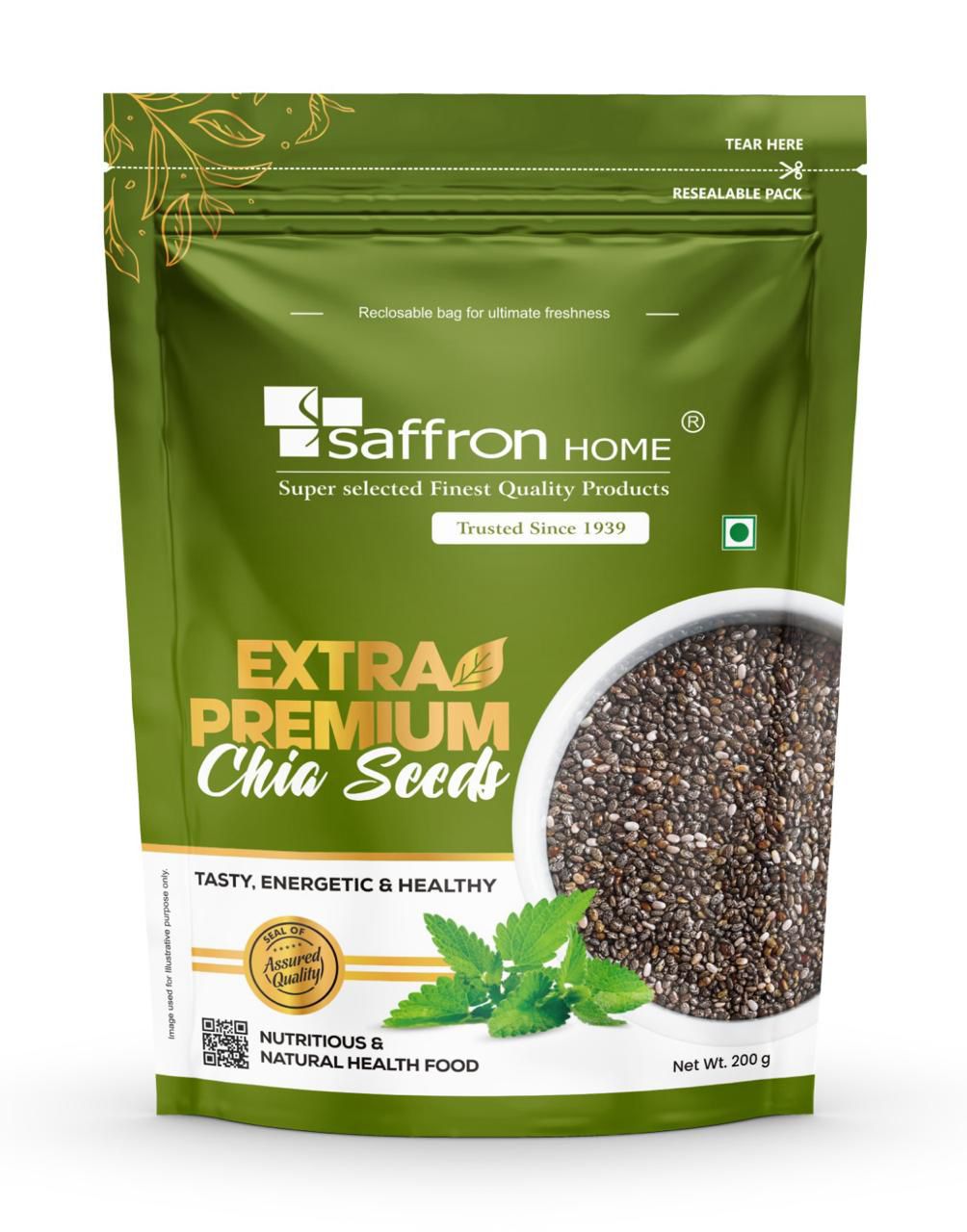 Saffron Home Extra Premium Chia Seeds