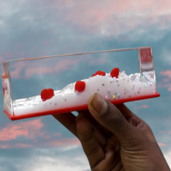 Miniature Floating fluid with boat and many design