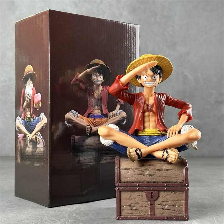 Luffy Sitting Pose Action Figure – Treasure Chest Edition