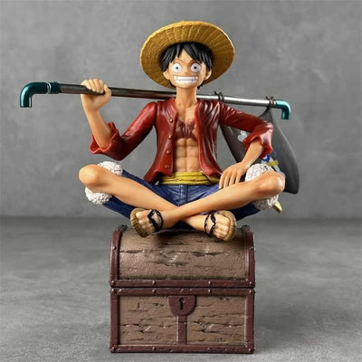 Luffy Sitting Pose Action Figure – Treasure Chest Edition