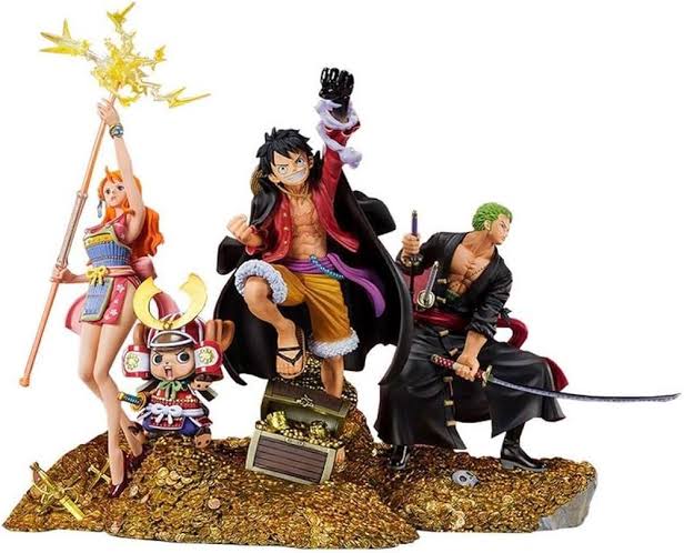 Luffy, Zoro, Nami & Chopper Figurine Set (Set of 4)