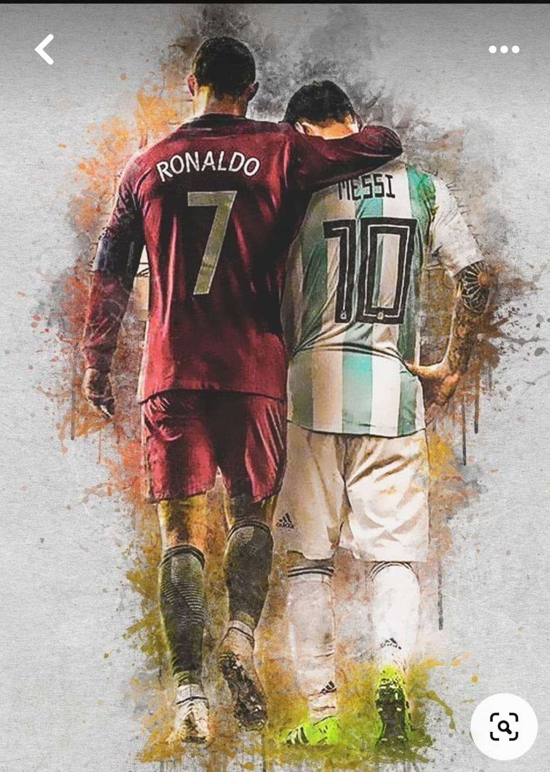 Messi & Ronaldo Artistic Flag - Legends United