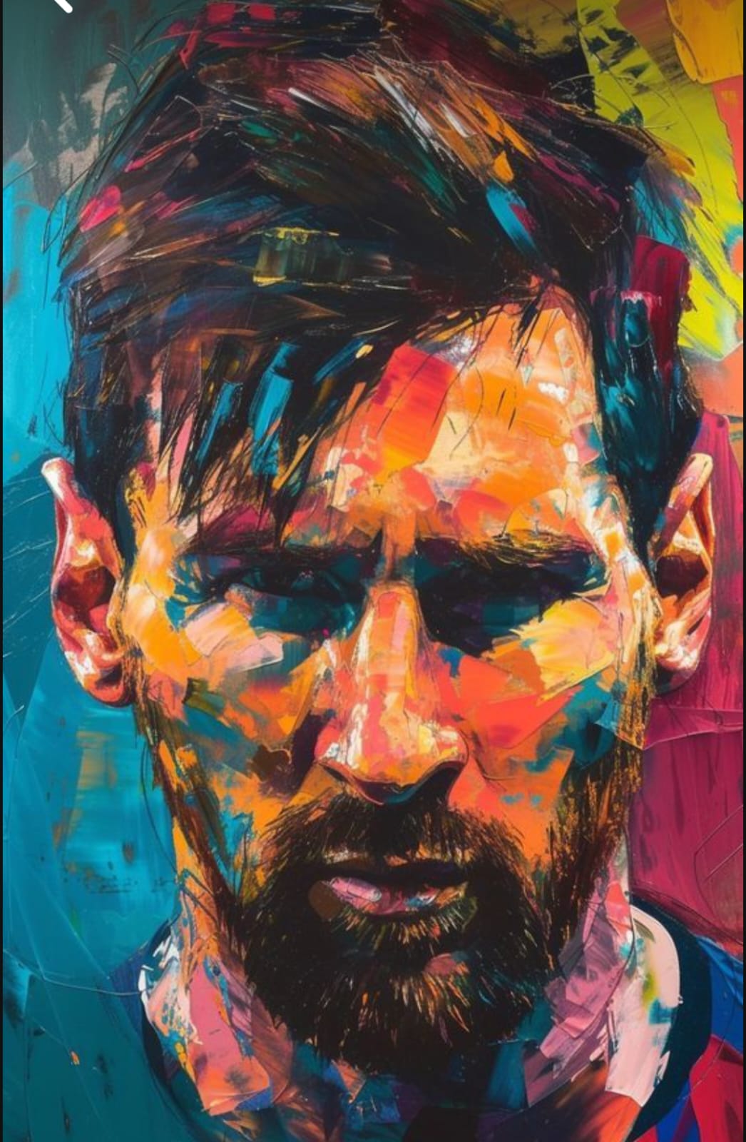 Lionel Messi Artistic Flag - A Tribute to the G.O.A.T