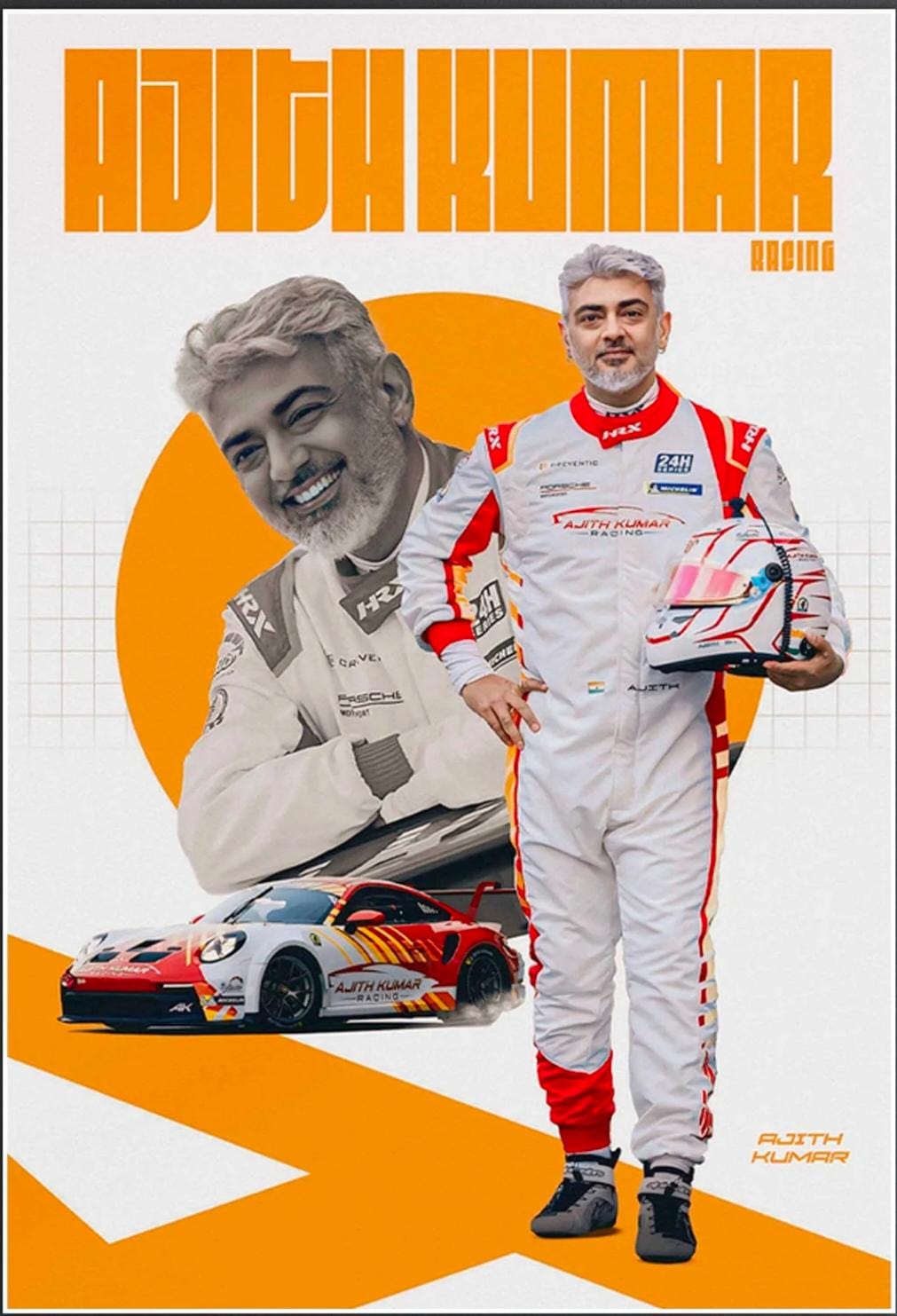 Ajith Kumar Racing Flag - Celebrate the Iconic Racer and Actor